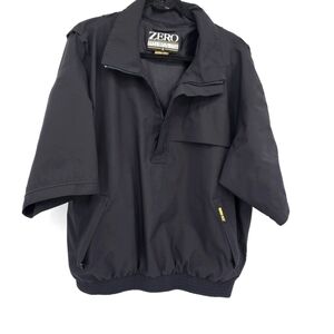 Zero Restriction Men’s M Tour Lite Black Gore-Tex 1/4 Zip Golf Jacket